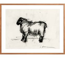Custom Framed Print - Sheep by The Artists Studio