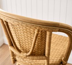 Cafe Bistro Rattan Swivel Counter Stool