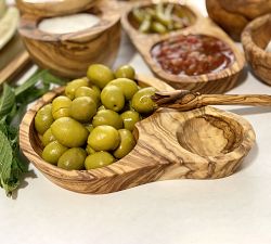 Olive Wood Olive Serve Set
