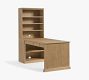Printer's Peninsula Desk with 72&quot; Bookcase Suite