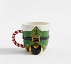 Elf Figural Stoneware Mug