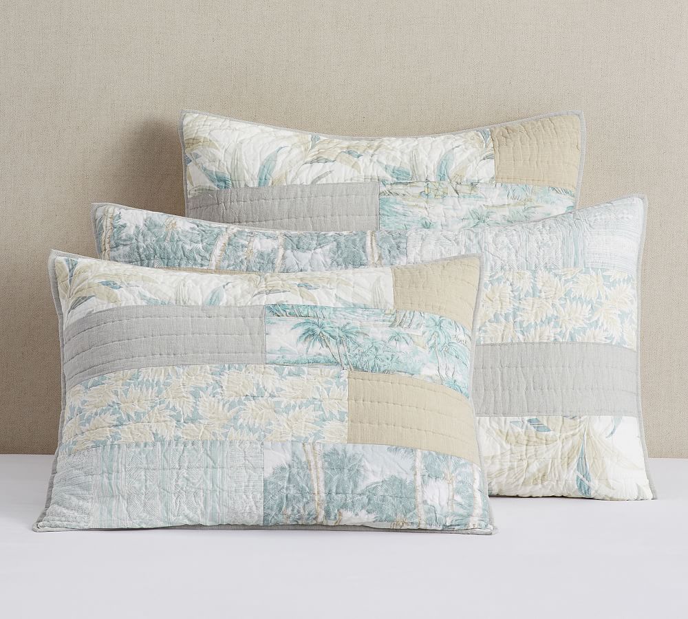Island Patchwork Handcrafted Cotton Quilted Sham