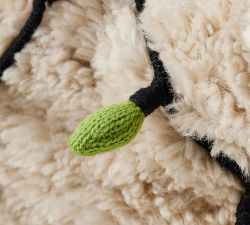 Dog with Lights Shaped Pillow