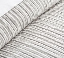 Emmett Stripe Pom Pom Coverlet &amp; Shams