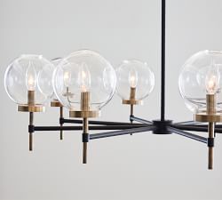 Camryn Glass Globe Round Chandelier (36&quot;)