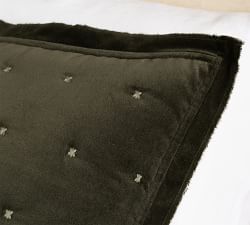 Velvet Tufted Quilted Sham
