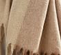 Colour Blocked Faux Mohair Throw