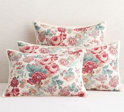 Elia Cotton Linen Blend Floral Reversible Sham