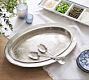 Rustic Metal Handcrafted Oval Serving Platter