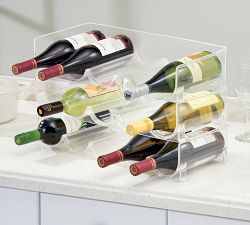 Clear Plastic Storage Bottle &amp; Can Bin Sets