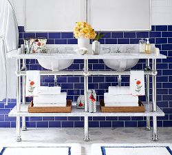 Poppy Print Hand Towels - Set of 2