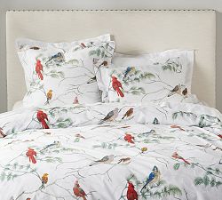 Lowell Cardinal Cotton Duvet Cover
