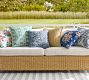 Jolora Reversible Floral Block Print Outdoor Pillow