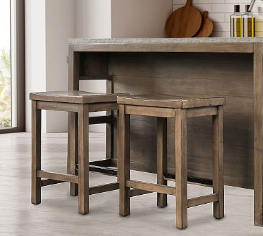 Tyann Reclaimed Wood Counter Stool Pottery Barn