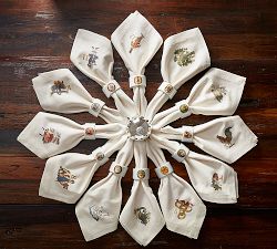Twelve Days of Christmas Napkin Ring, Set of 12