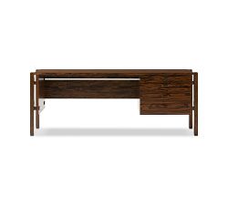Dakota Writing Desk with Drawers (78.5&quot;)