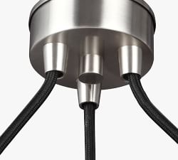 Rusty 3-Light Metal Chandelier (24&quot;)