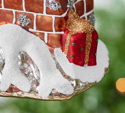 Mercury Santa in Chimney Ornament