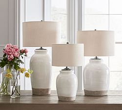 Open Box: Miller Table Lamp Base, Ivory
