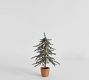 Lit Faux Draping Tree In Basket