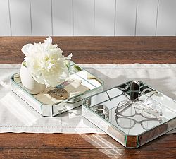 Mirrored Glass Trinket Tray