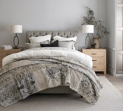 Tessa Handcrafted Linen Cotton Patchwork Quilted Sham