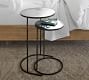 Duke Round Metal Nesting Nightstand (19&quot;- 16&quot;)