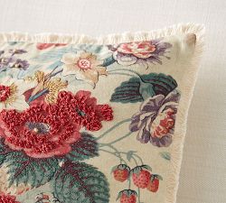Elia Floral Embroidered Pillow Cover