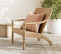 Huntington Wicker Stacking Outdoor Adirondack