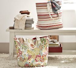 Leslie Stripe Tote Bag