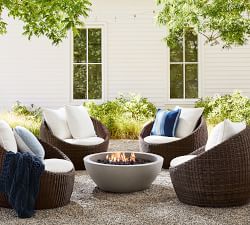 Nerissa Concrete Round Fire Pit (38&quot;-42&quot;)