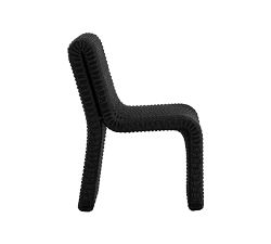 Coal Rattan Outdoor Dining Chair