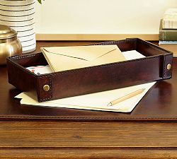 Saddle Leather Envelope Tray