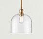 Textured Glass Pole Pendant (6&quot;-10&quot;)