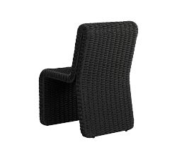 Coal Rattan Outdoor Dining Chair