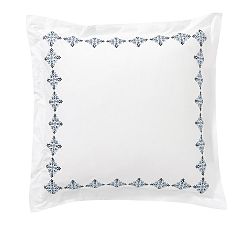 Tile Embroidered Organic Sham