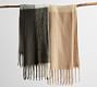 Colour Blocked Faux Mohair Throw