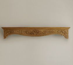 Callie Carved Wood Ledge