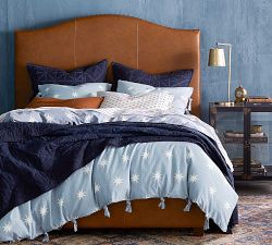 The Emily &amp; Meritt&#160; Indigo Stitch Cotton Quilt &amp; Shams