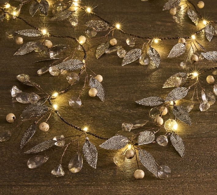 Rustic Leaf String Lights Pottery Barn