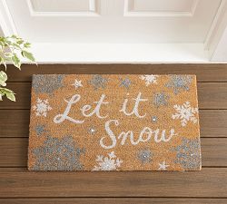Let It Snow Light Up Doormat