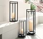 Brooks Cross Bar Steel &amp; Glass Outdoor Lantern