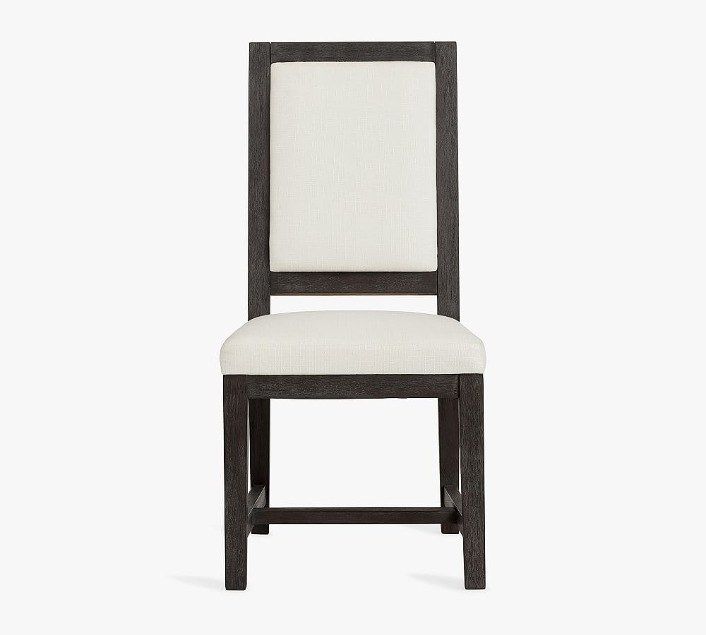 Open Box: Watson Upholstered Dining Chair - Charcoal &amp; Basketweave Slub Ivory