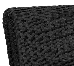 Coal Rattan Outdoor Dining Chair
