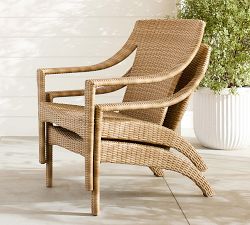 Huntington Wicker Stacking Outdoor Adirondack