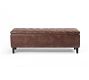 Jay Tufted Leather Storage Bench