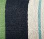 Modern Farmhouse Multi Striped Outdoor Lumbar Pillow