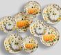 Botanical Harvest Pumpkin Stoneware Dinner Plates - Set of 4