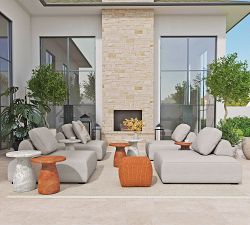 Nora Concrete Round Outdoor Accent Table (13&quot;-16&quot;)