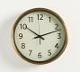 Classic Wall Clock - Brass